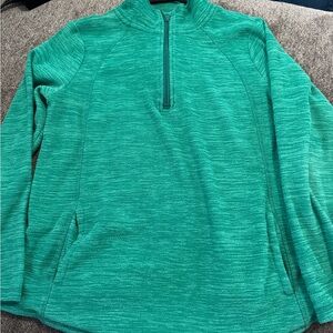 St. John's Bay Teal Quarter-Zip Pullover